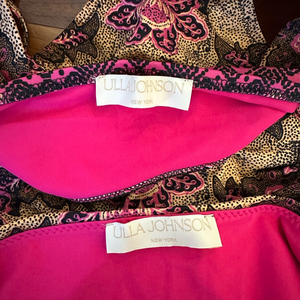 Ulla Johnson Pink and Brown Floral Bikini - Picture 3 of 4